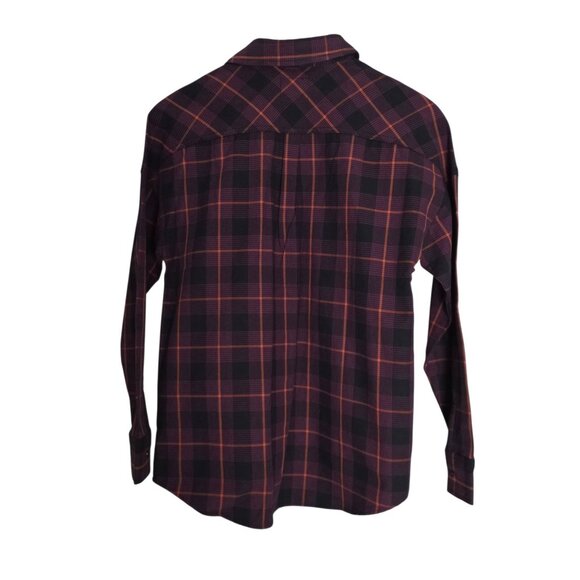 Women's - Dickies Baker Plaid Long Sleeve Button Down Shirt, Size XS - Picture 7 of 8